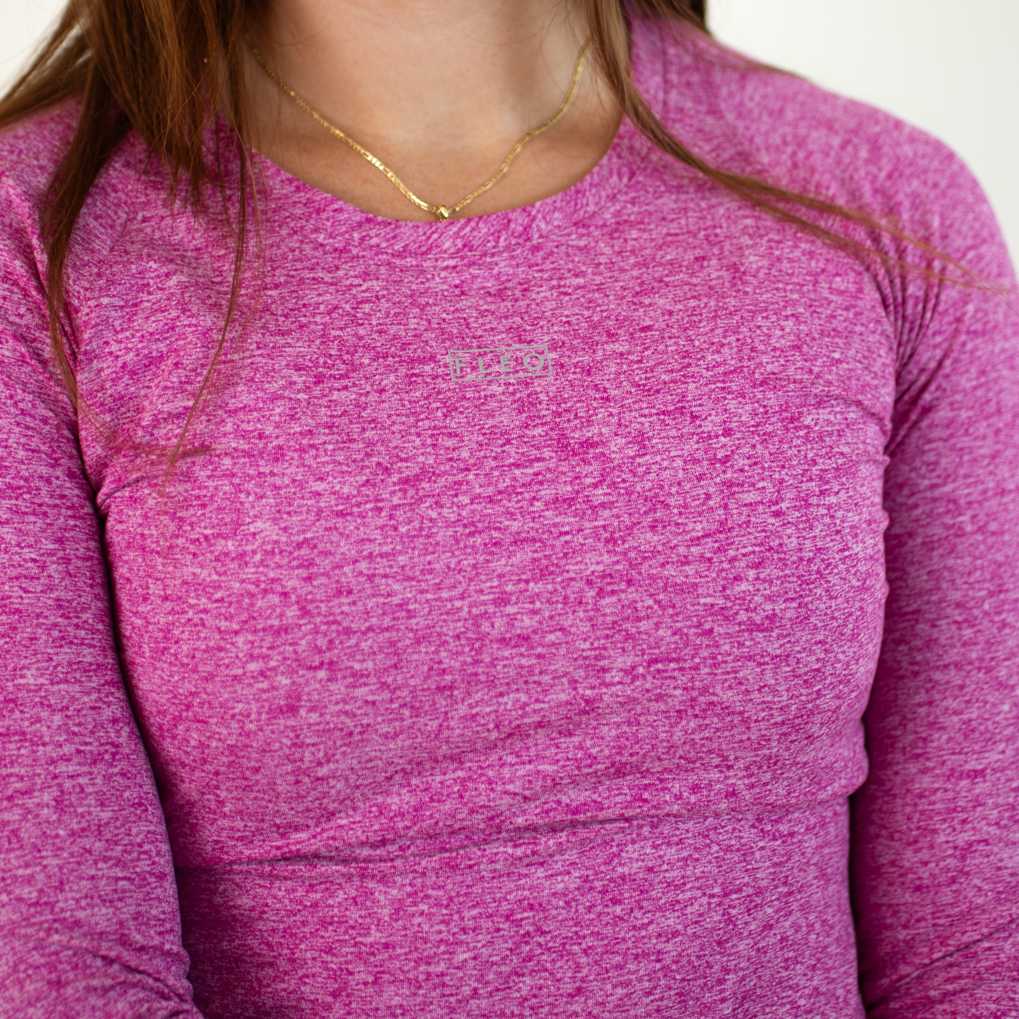 Heather Fuchsia Women's Long Sleeve Shirt - Foundation