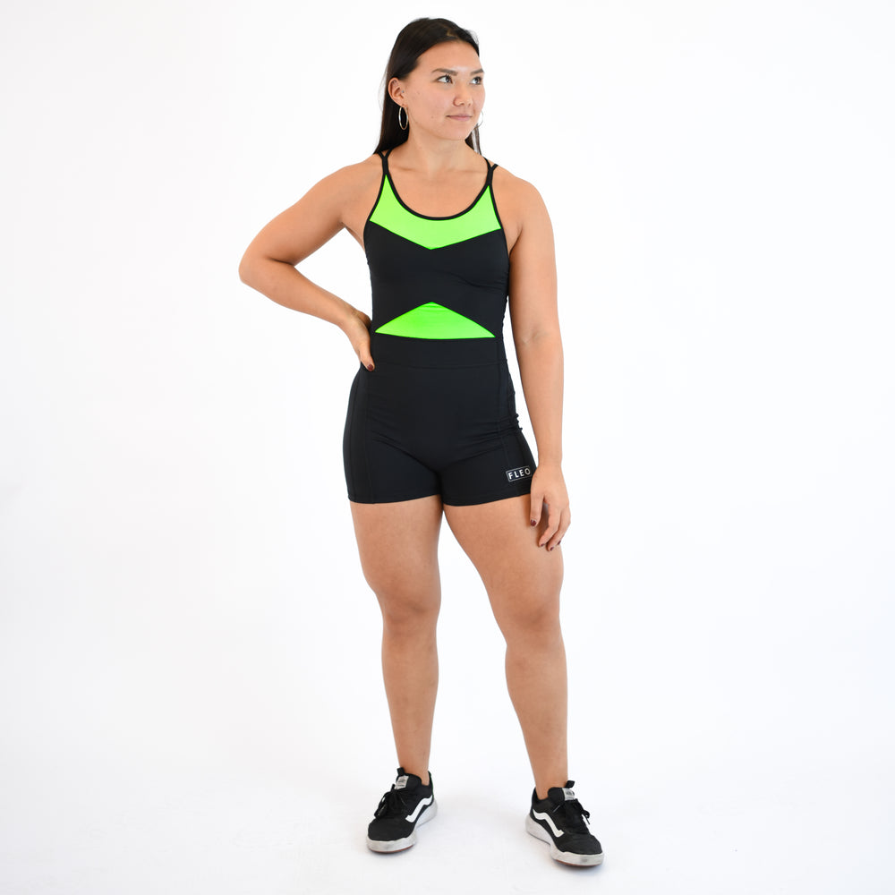Women's Singlet in Black for Powerlifting and Olympic Lifting