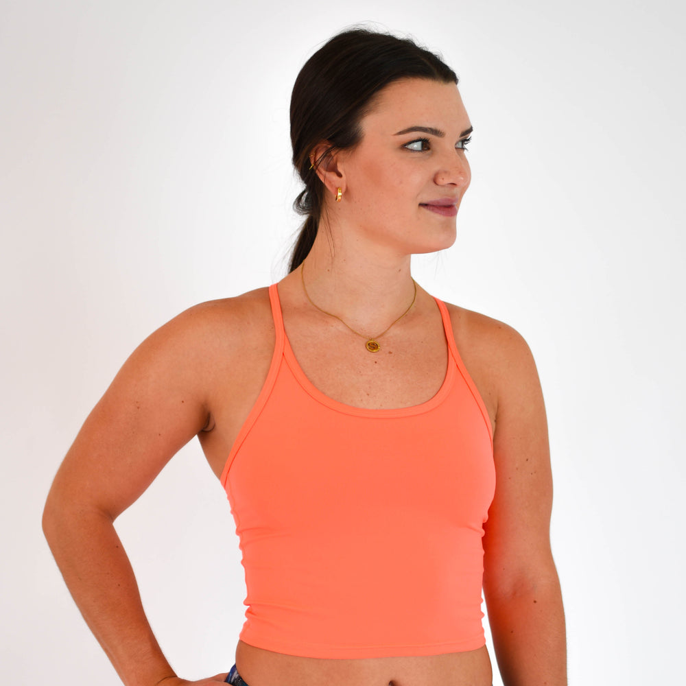 Switch Up Tank - Neon Coral