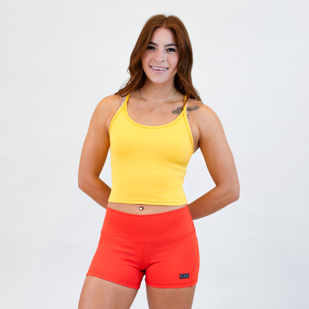 Daffodil Switch Up Crop Tank - Fitted