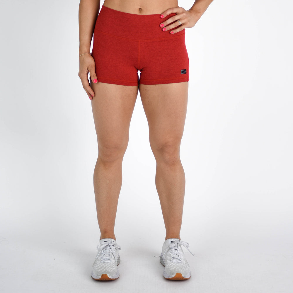 Heather Chili Apex Contour Training Shorts For Women