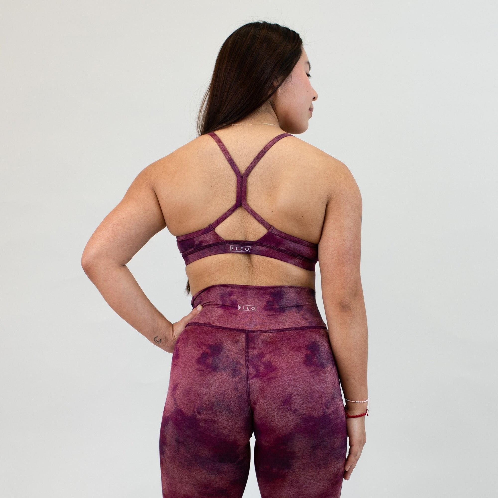 Ruby Smoke Athletic Sports Bra - Reinette by FLEO