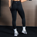 Black Boost Legging 25" - No Front Seam - High Rise by FLEO - 2