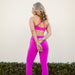 Hot Fuchsia SmoothSculpt Raven Sports Bra - Light Support by FLEO - 3