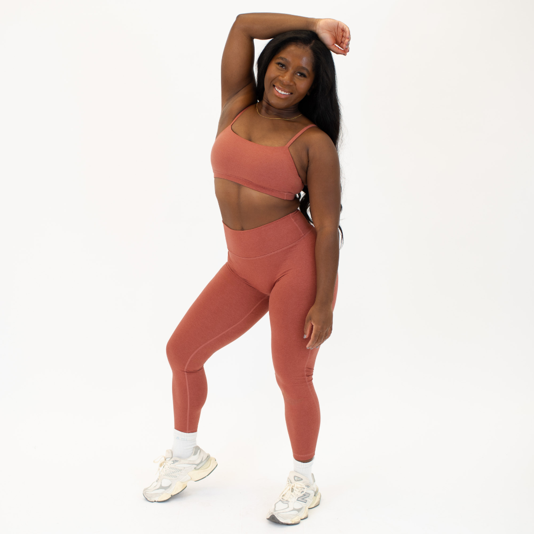 No Front Seam Leggings Bundle: Dark Sage | Heather Cedarwood | Heather Calm Blue
