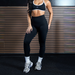 Black Boost Legging 25" - No Front Seam - High Rise by FLEO - 3