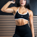 Black + White Hailey Sports Bra - Light Support by FLEO - 3