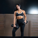 Black + White Hailey Sports Bra - Light Support by FLEO - 4