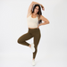 No Front Seam Leggings Bundle: Dark Sage | Heather Cedarwood | Heather Calm Blue