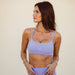 Persian Violet SmoothSculpt Paige Sports Bra - Medium Support by FLEO - 4