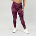 Ruby Smoke V Waistband Leggings 7/8 25" - Mid High Rise