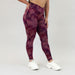 Ruby Smoke V Waistband Leggings 7/8 25" - Mid High Rise