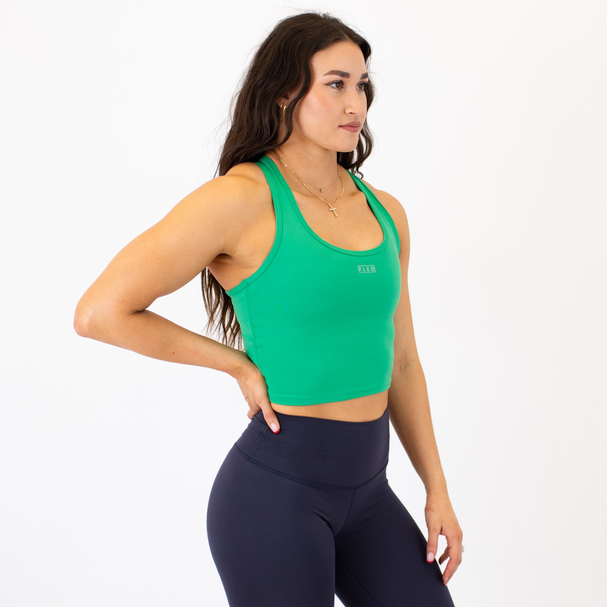 Racerback Crop Tank - Fitted