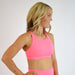 Heather Electric Pink Sports Bra - Jourdaine