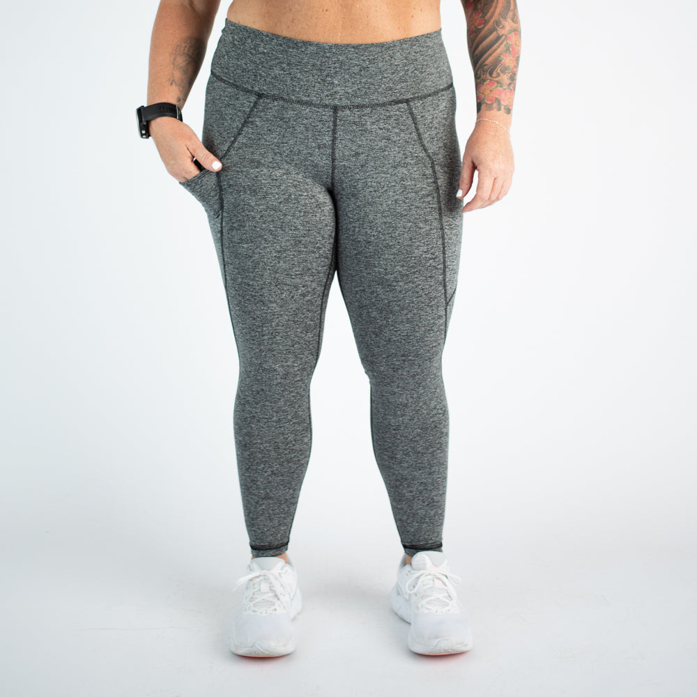 Heather Gray Workout Pocket Leggings - Reverie