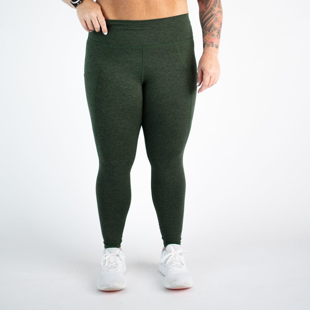 Green Workout Pocket Leggings - Reverie