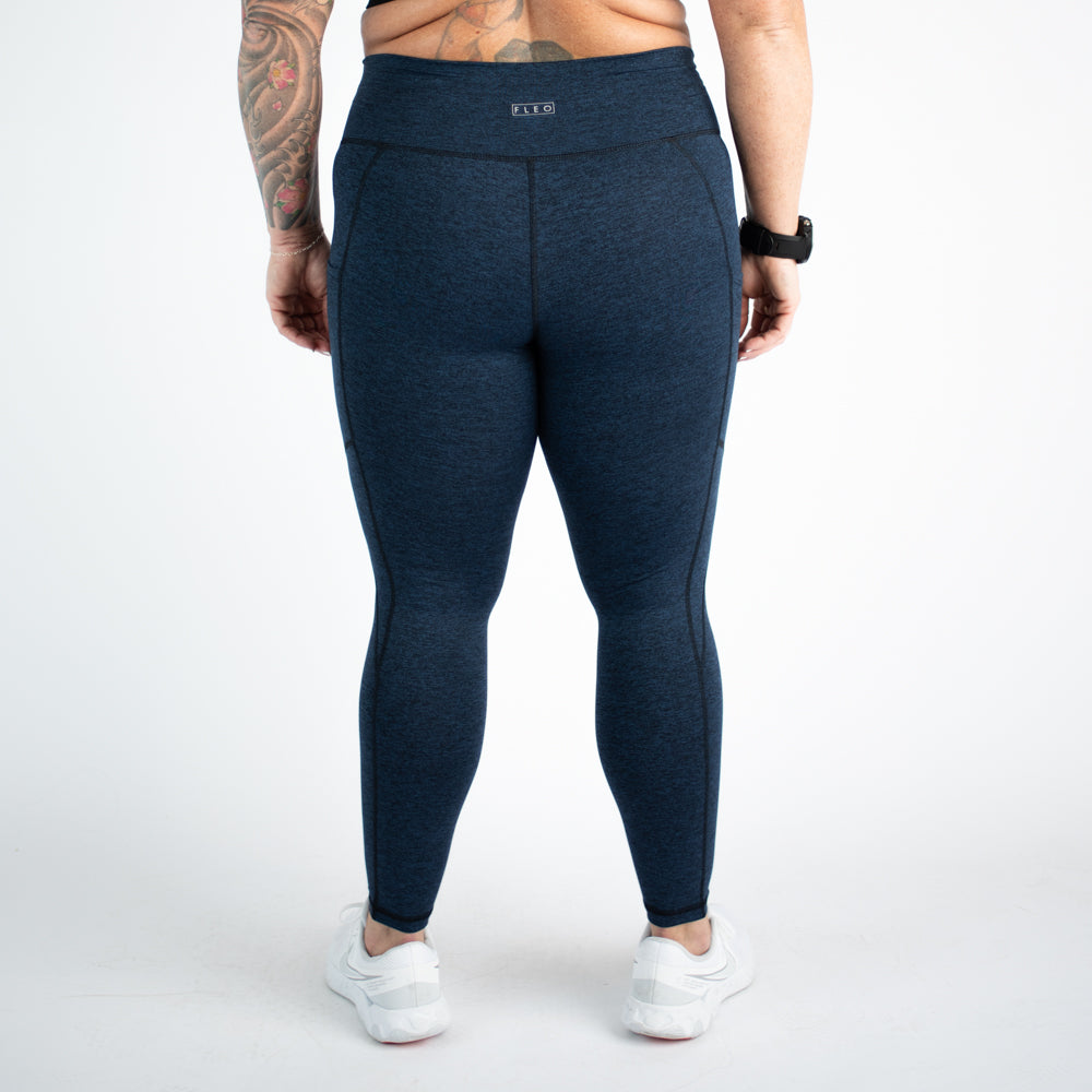 Iris Black Workout Pocket Leggings - Reverie