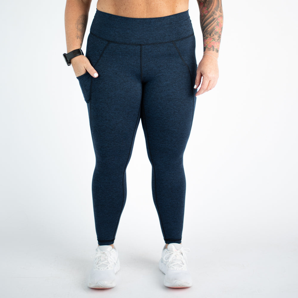 Iris Black Workout Pocket Leggings - Reverie