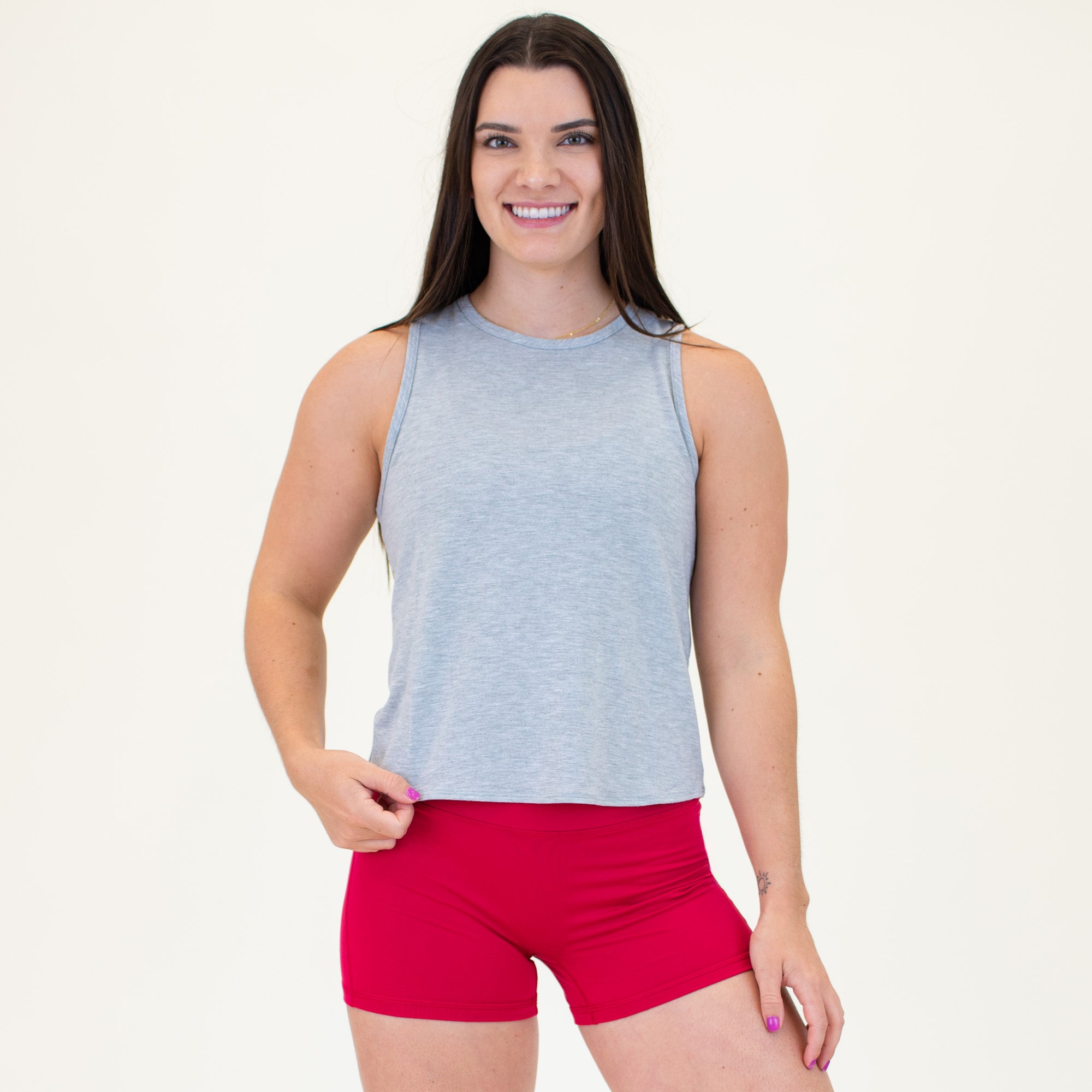 Lyra Tank - Heather Gray