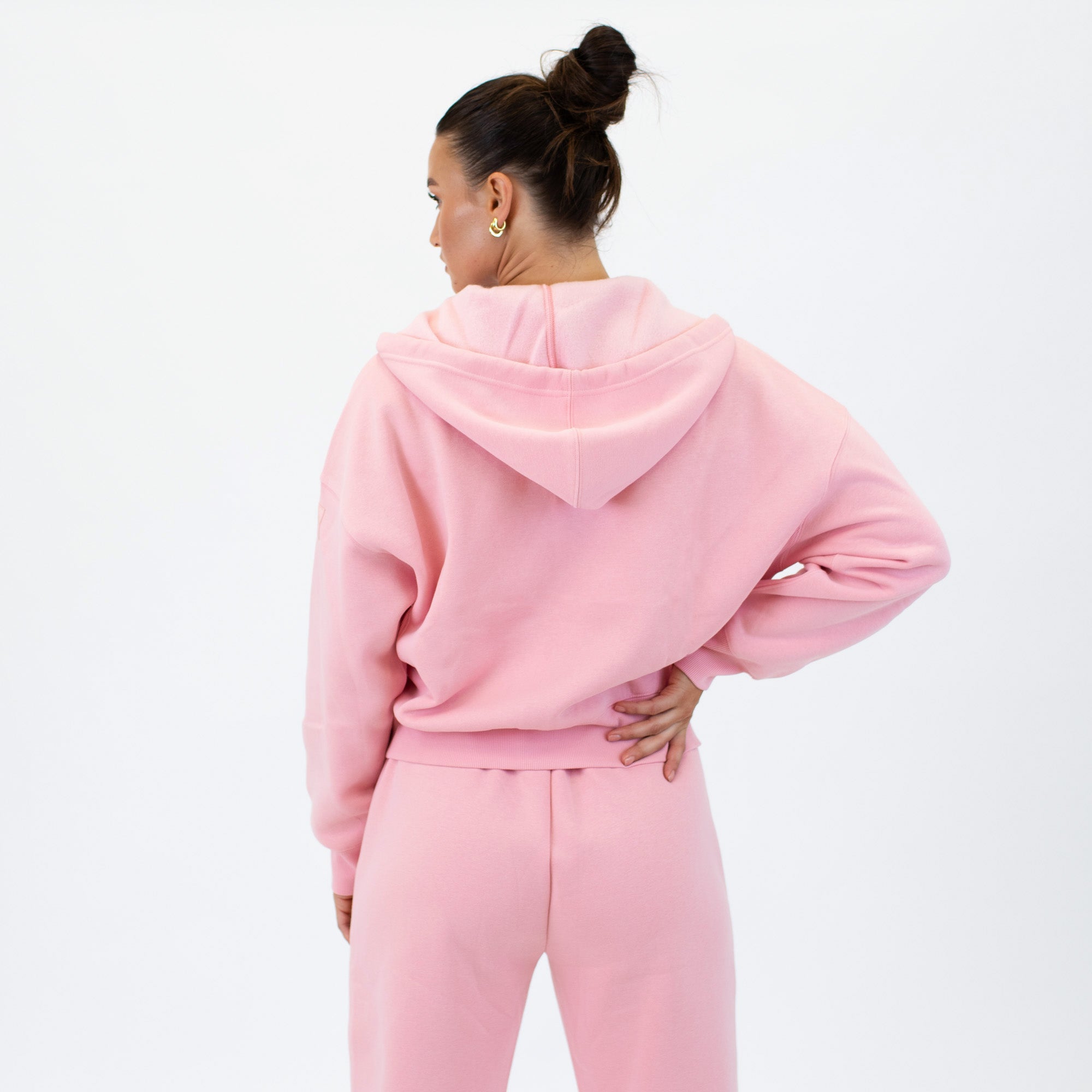 Essence Crop Zip Up Hoodie