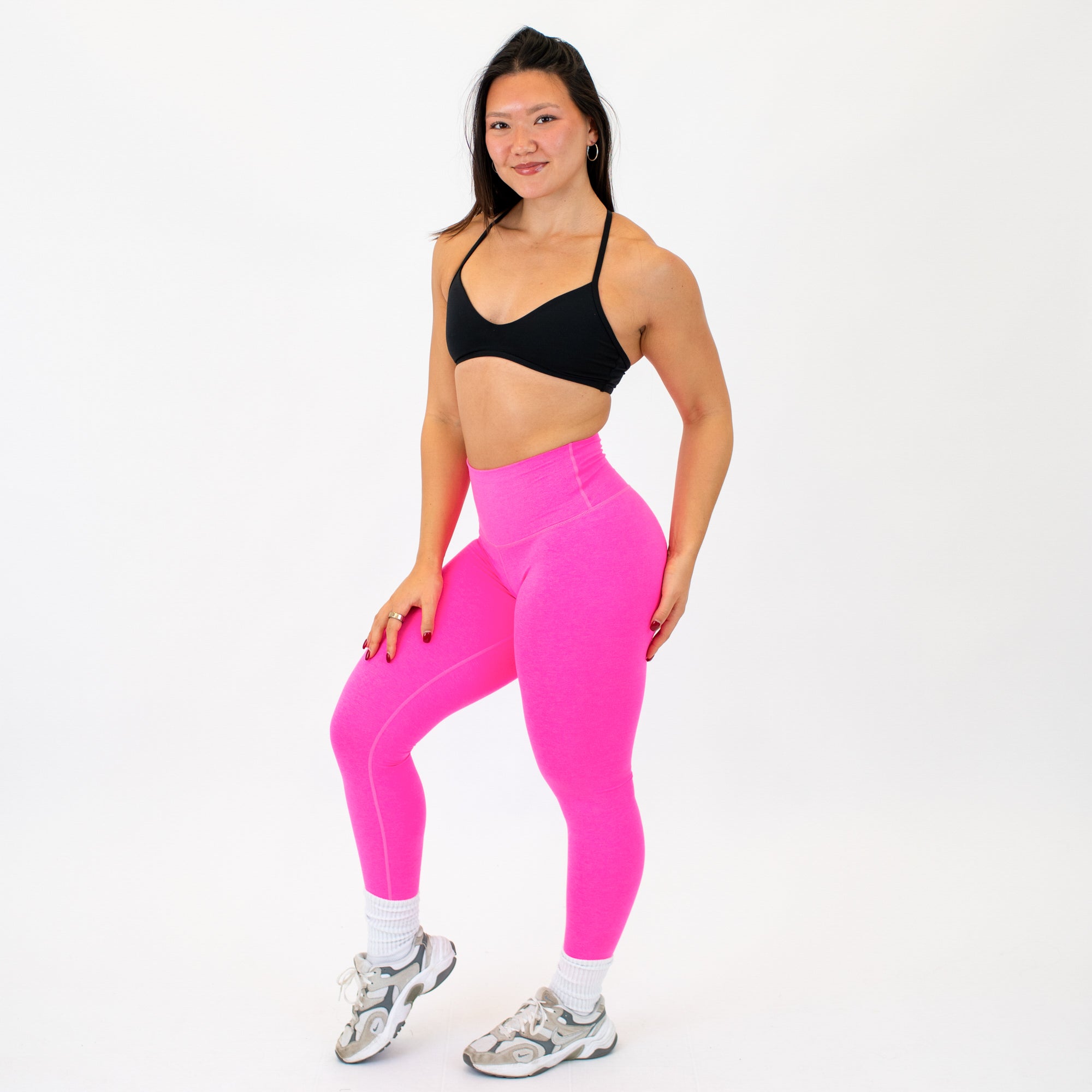 Heather Neon Pink Legging 7/8 25" - El Toro -3