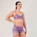 Geo Static Athletic Sports Bra - Reinette by FLEO