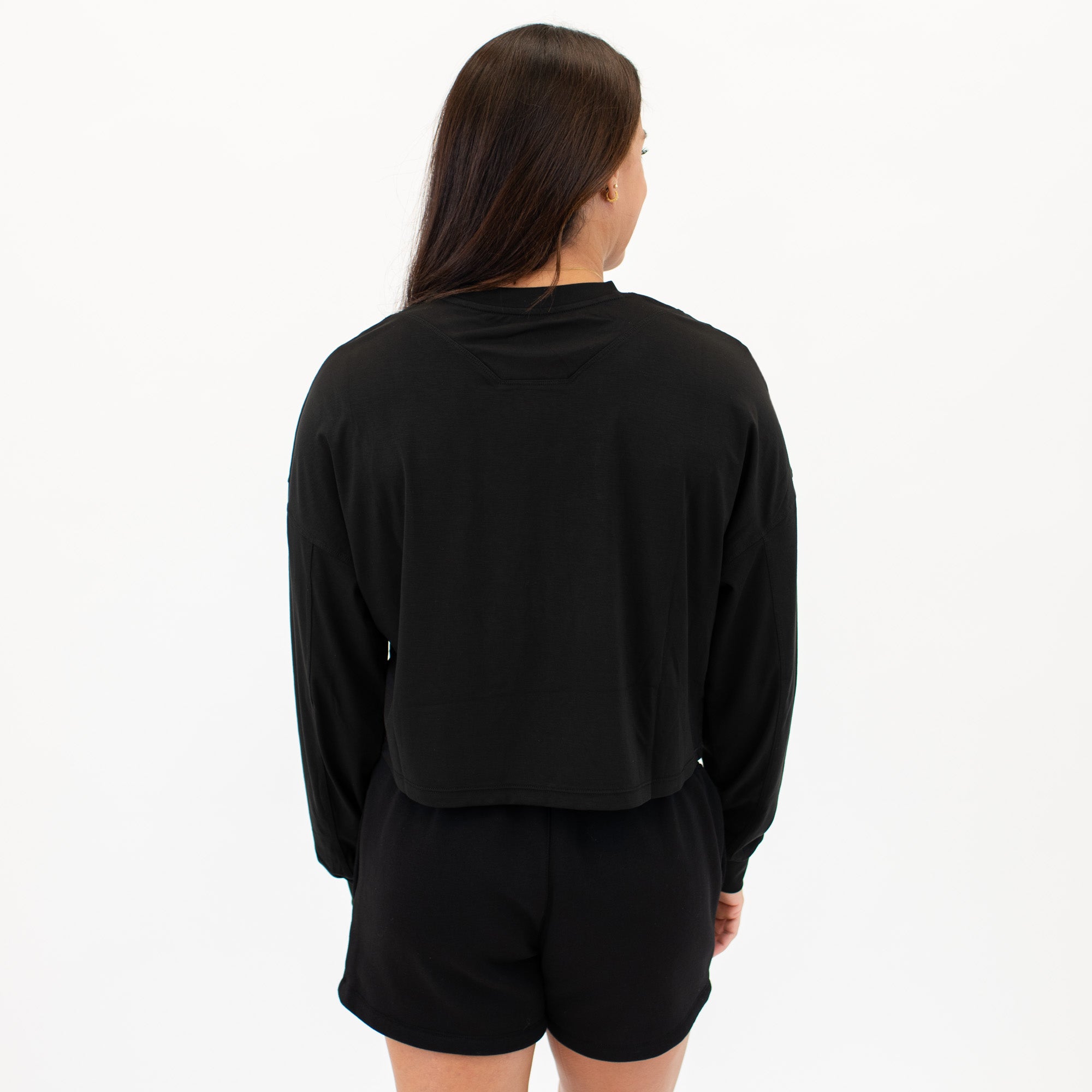 Affinity Oversized Long Sleeve Crop Tee