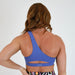 Blue Iris One Shoulder Sports Bra - Sylvie