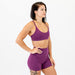 Racerback Sports Bra - Lila in Heather Grape Kiss