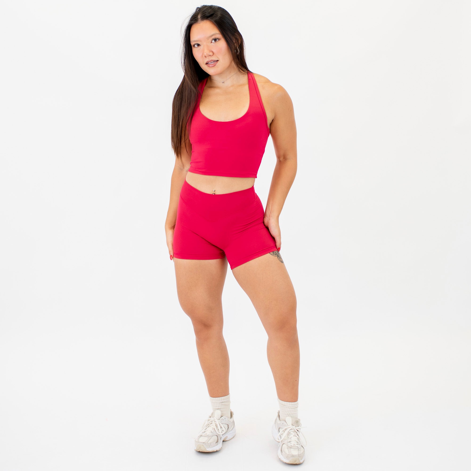 Jazzy Core T Back Crop Tank - Fitted