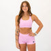 Racerback Sports Bra - Sage in Pink Frosting