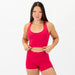 Jazzy Core T Back Crop Tank - Fitted