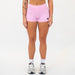 Pink Frosting Mid Rise Contour Training Shorts For Women