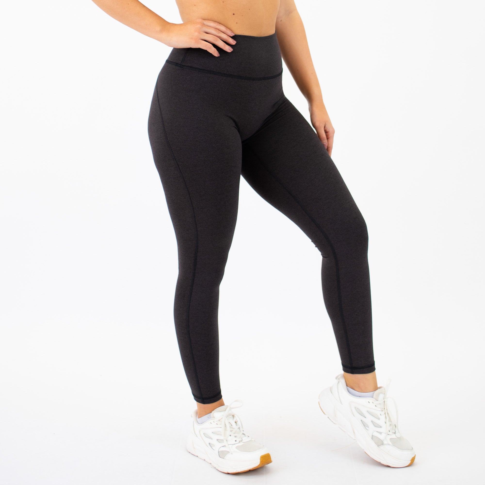 Heather Onyx No Front Seam Legging 7/8 25" - Charge