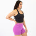Heather Onyx Racerback Crop Tank - Fitted