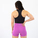 Heather Onyx Racerback Crop Tank - Fitted