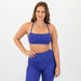 X Back Sports Bra - Chloe in Violet Blue