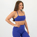X Back Sports Bra - Chloe in Violet Blue