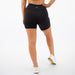 Heather Onyx No Front Seam Training Short - Pedal