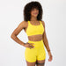 Heather Vibrant Yellow - Isla Scoop Neck Sports Bra