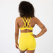 Heather Vibrant Yellow - Isla Scoop Neck Sports Bra