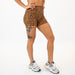 Classic Leopard No Front Seam High Rise Spandex Shorts