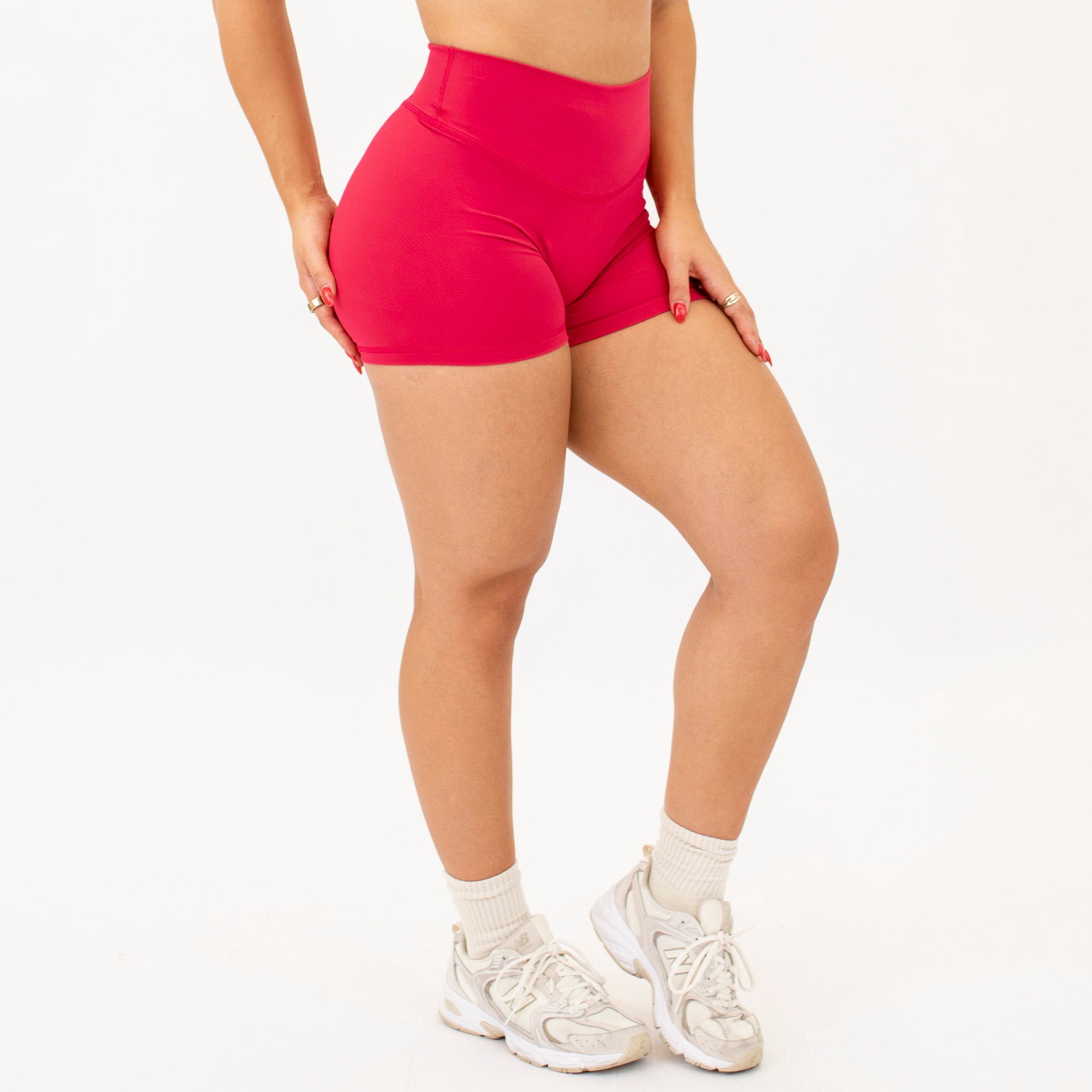 Jazzy No Front Seam High Rise Spandex Shorts