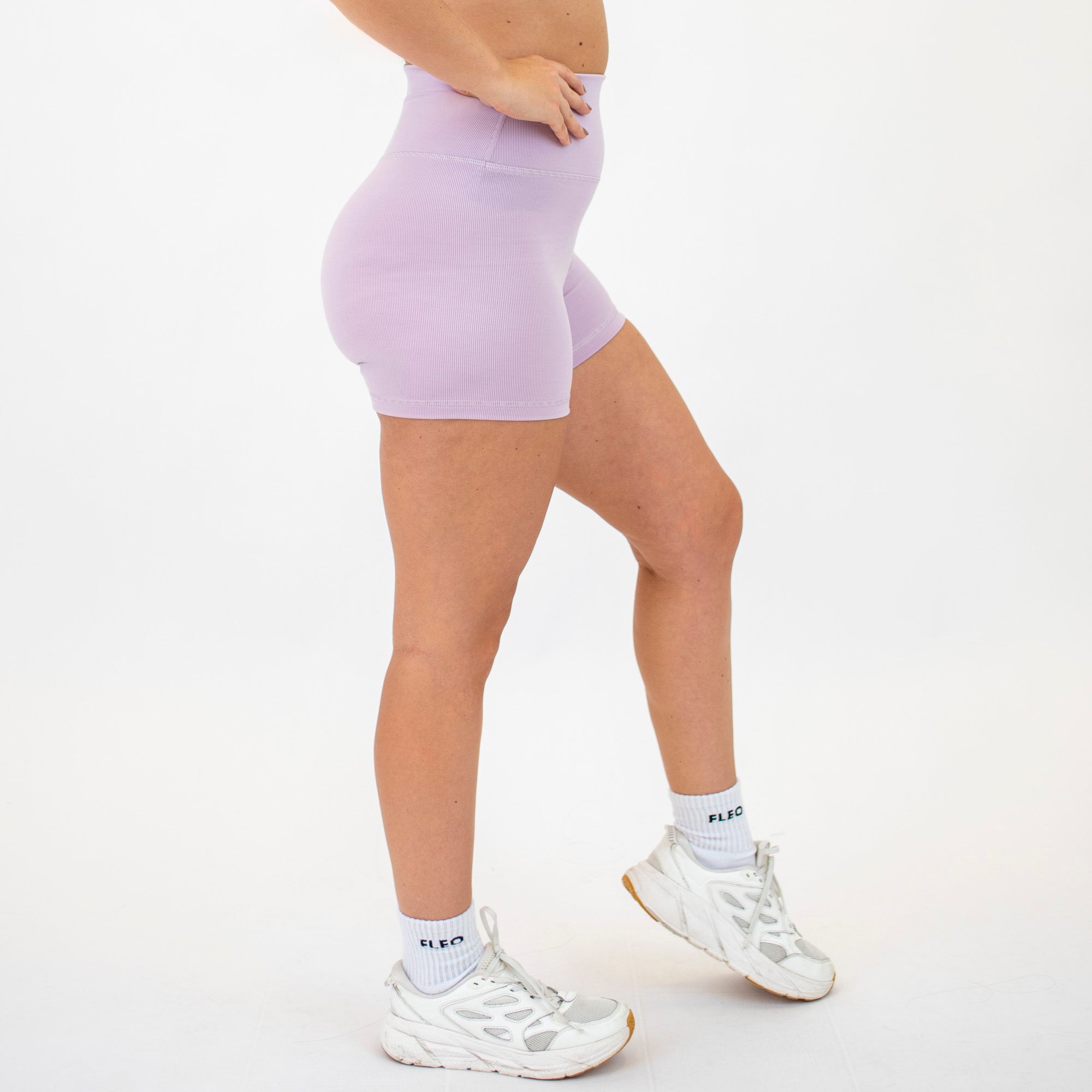 Lavender Lily True High Rise Spandex Shorts