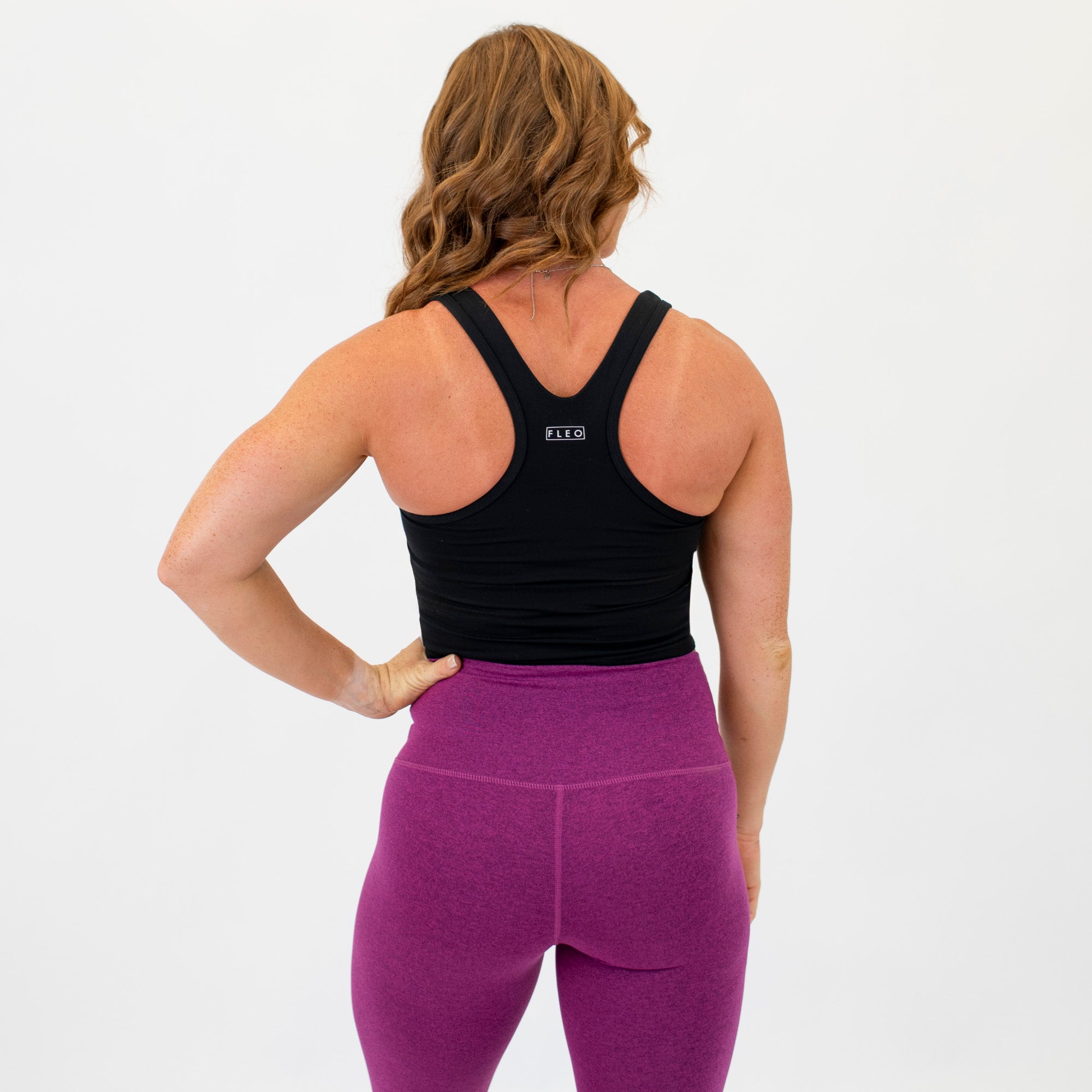 Black Sweetheart Crop Tank - Fitted