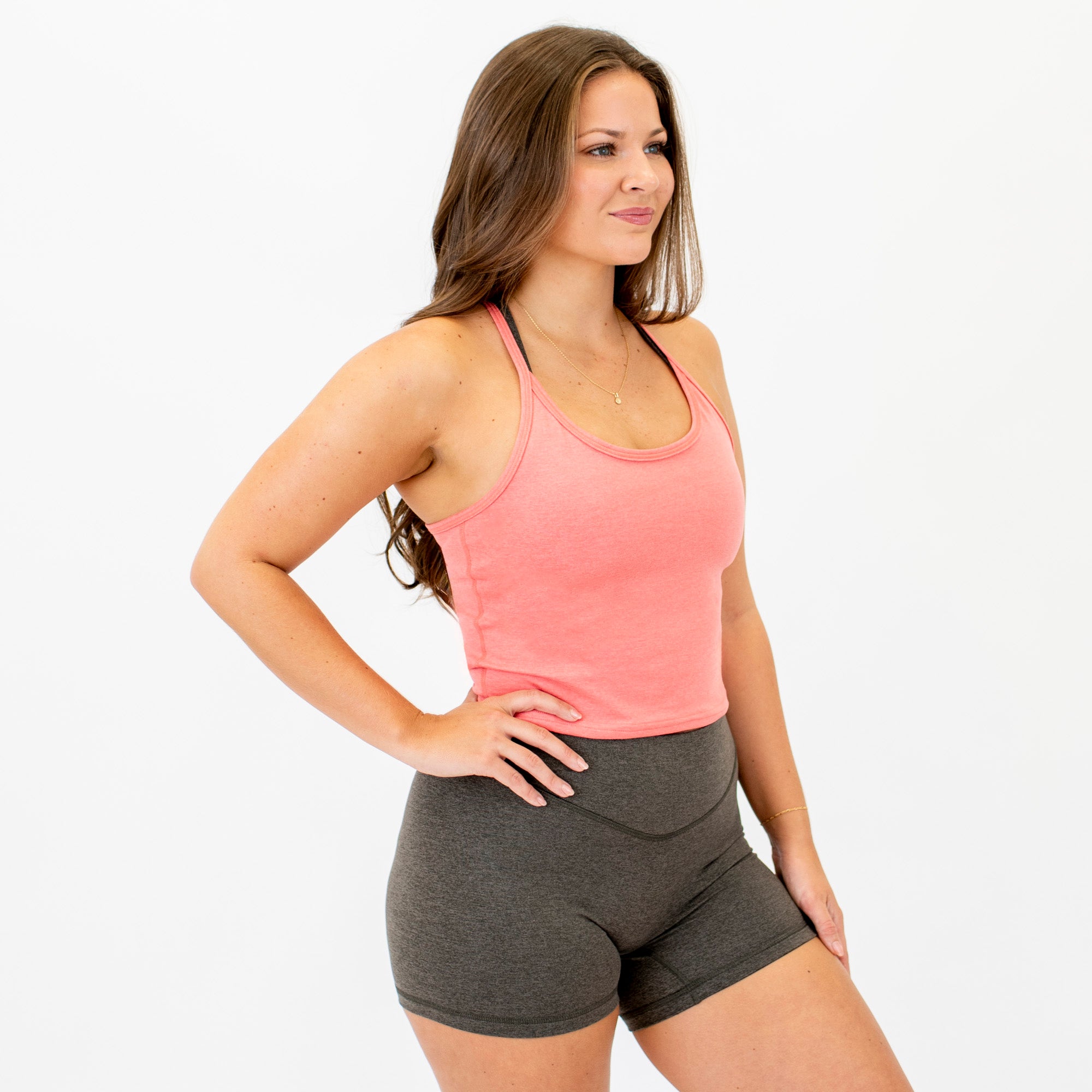 Heather Begonia Crop Tank - Switch Up