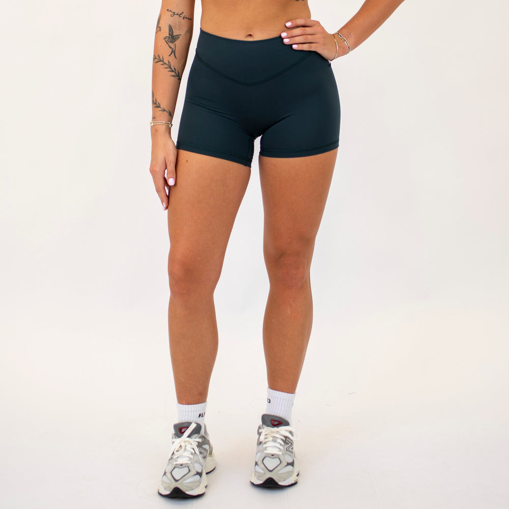 Magical Forest V Waistband No Front Seam High Rise Shorts
