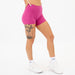 Magenta Haze High Rise V Back Spandex Shorts