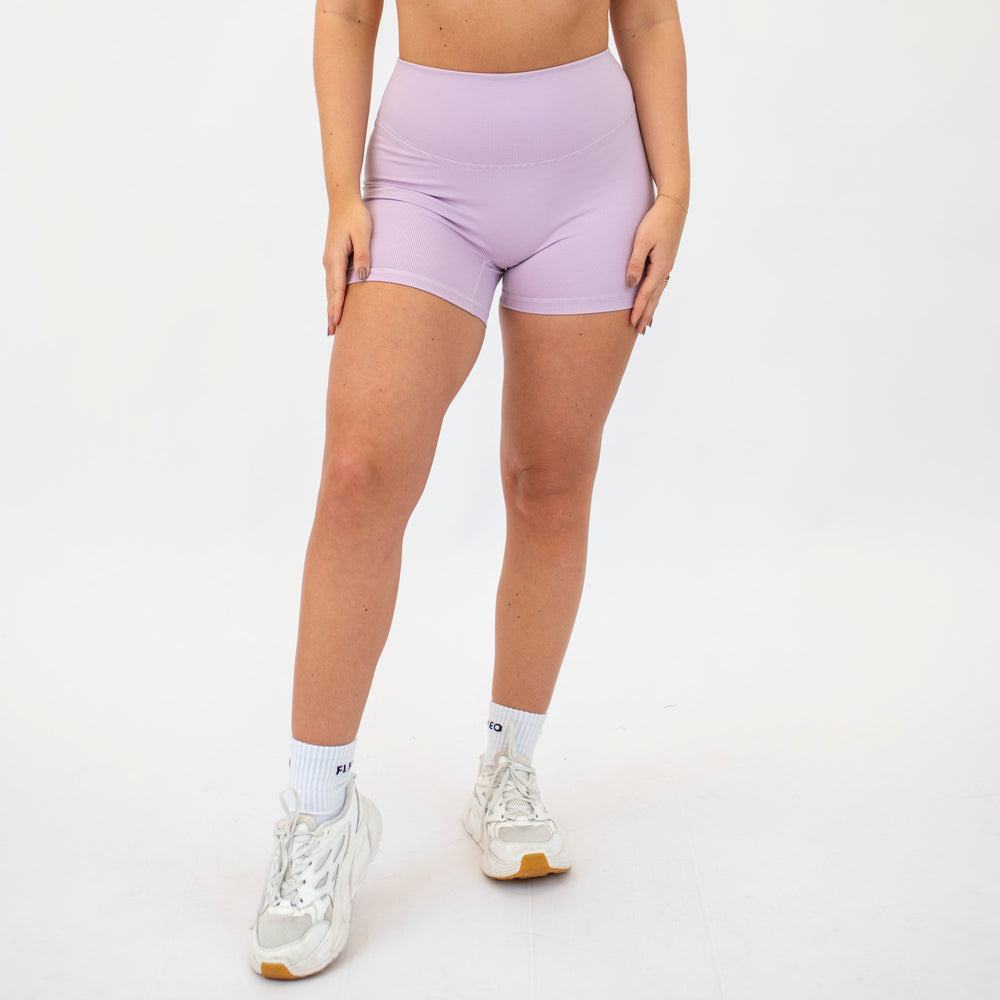 Lavender Lily No Front Seam High Rise Spandex Shorts
