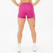 Magenta Haze High Rise V Back Spandex Shorts
